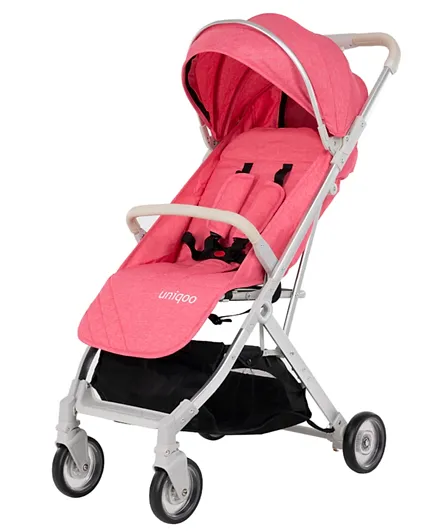 Uniqoo 4 Urban Stroller with Protective Shield - Pink