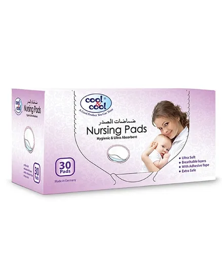 Cool & Cool Hygienic with Ultra Absorbent Nursing Pads - 30 Pieces