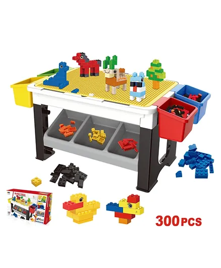 Little Story Blocks 3-in-1 Activity Table 300 Pieces - Multicolor