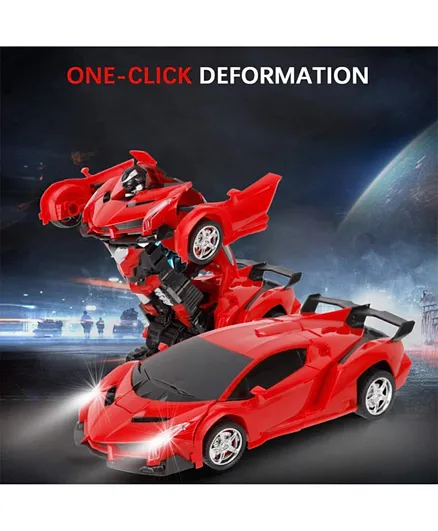 Toon Toyz 1/18 Scale Deformation Robot Car - Red