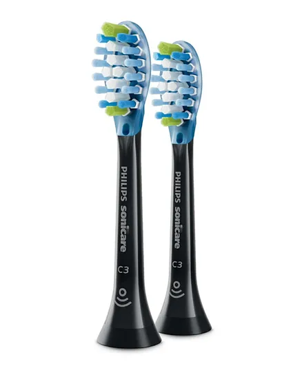 Philips Sonicare C3 Premium Plaque Defense Standard Sonic Toothbrush Heads HX9042/96 - Black