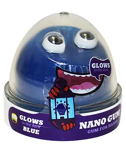 Nano Gum Glows To Blue Slime - 50g