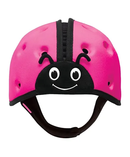SafeheadBABY Soft Protective Headgear Ladybird - Pink