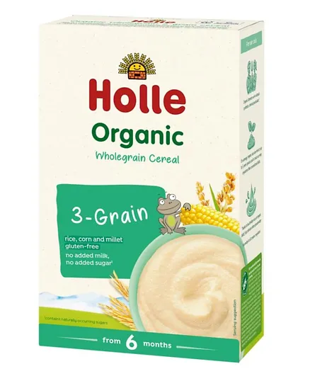 Holle Organic Wholegrain 3 Grain Cereal - 250g