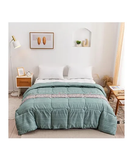 RISHAHOME Queen Size Comforter - Green Spring