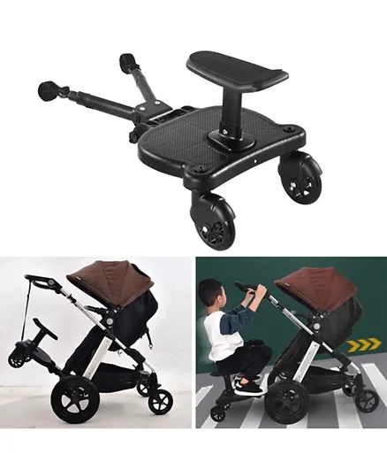 Pikkaboo Co-Stroll Universal Stroller Board Attachment - Black