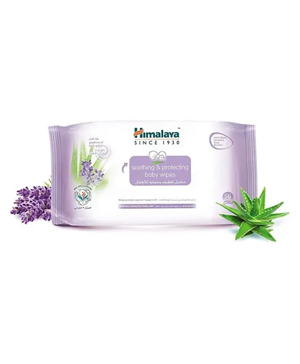 Himalaya Soothing and Protecting Baby Wipes - 56 Pieces