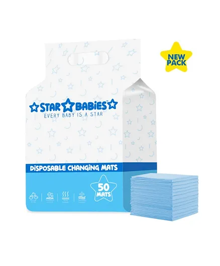 Star Babies Disposable Changing Mat - Pack of 50