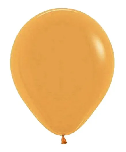 Sempertex Round Latex Balloons Solid Peach - 50 Pieces