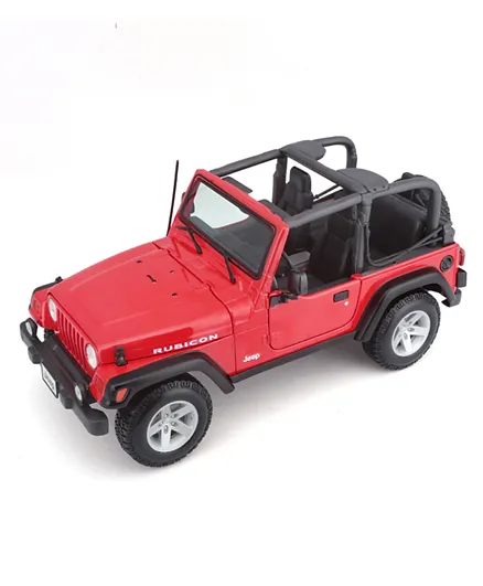 Maisto Die Cast 1:18 Scale Special Edition Jeep Wrangler Rubicon - Red