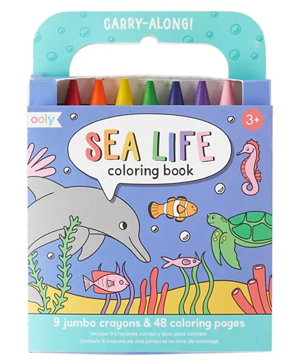 Sea Life Carry Along Coloring Book - English