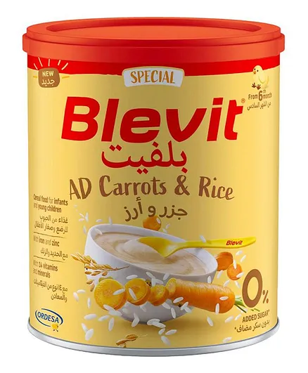 Ordesa Blevit Plus AD Rice & Carrot Dry Cereals - 250g