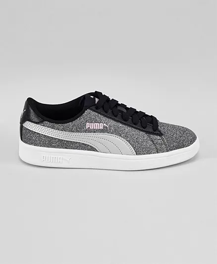 Puma Smash v2 Glitz Glam Jr Shoes - Grey