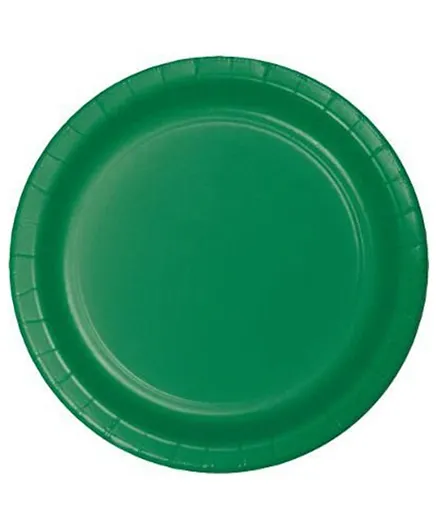 طبق غداء تاتش أوف كولور كبير بلون أخضر زمردي من كرييتف كونفيرتنغ عبوة من 24 - 7 بوصات