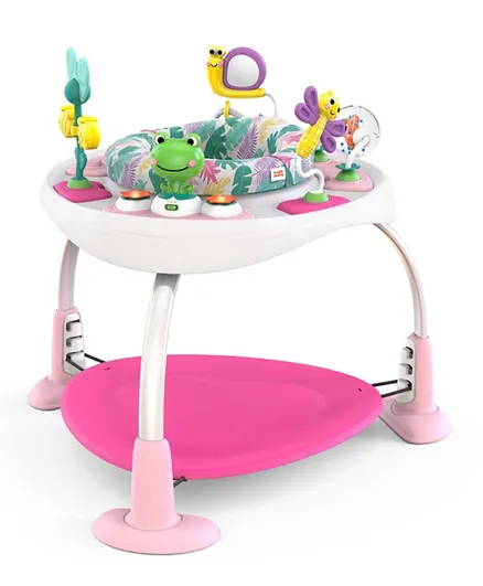 Bright Starts Bounce Bounce Baby 2 In 1 Jumper & Table - Playful Palm