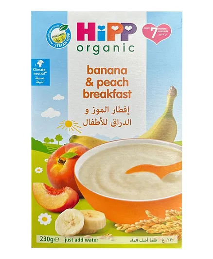Hipp Organic Banana & Peach Breakfast - 230g