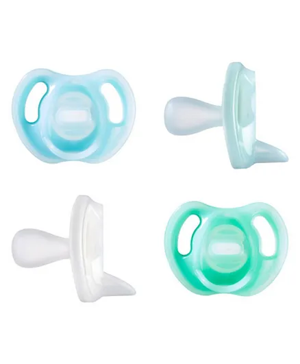 Tommee Tippee Ultra-Light Silicone Soother Dummies - Pack of 4