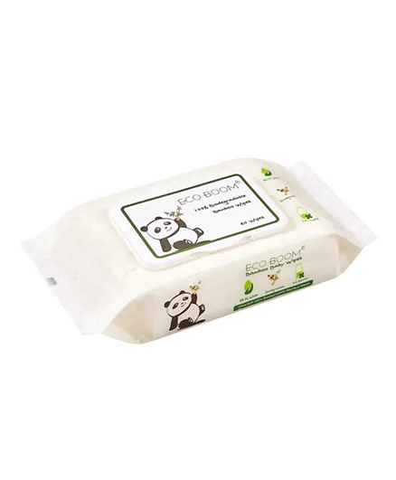 Eco Boom Biodegradable Wipes - 60 Count