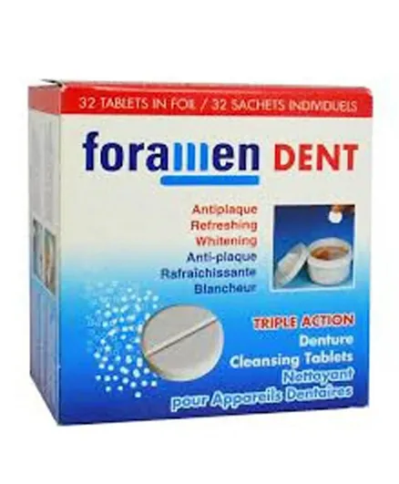FORAMEN Denture Cleansing Tablets - 30 Pieces