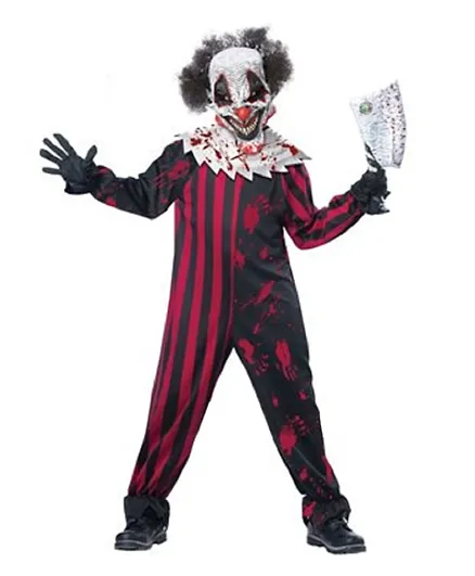 California Costumes  Killer Klown B Child Costume - Black and Red  XL
