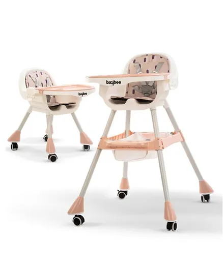Baybee Bruno 2 in 1 High Chair - Pink