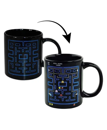 Pac-Man Heat Change Mug Black - 300ml