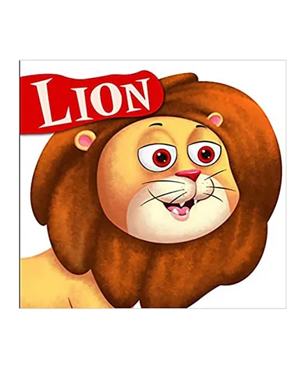 Om Books International Cutout Board Lion - English