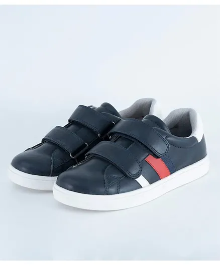 Just Kids Brands Grayson Double Velcro Life Style Toddlers Casual Shoes - Navy