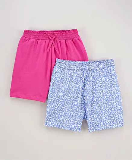JoJo Maman Bebe 2-Pack Pretty Floral Shorts - Multicolor