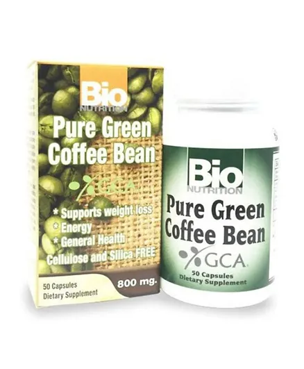 Bio N Green Coffee Bean With Gca 800 Mg - 50 Capsules
