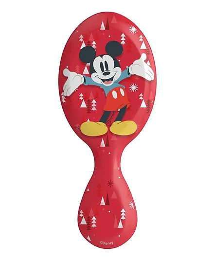 Wetbrush Mini Detangler Mickey and Minnie and Trees Red