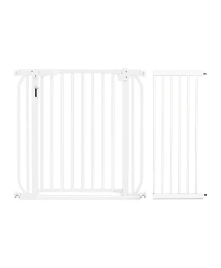 Babysafe Metal Safety LED Gate With 30cm Extension - White