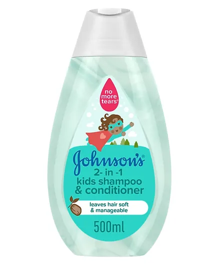 Johnson & Johnson 2 in 1 Kids Shampoo & Conditioner - 500 ml
