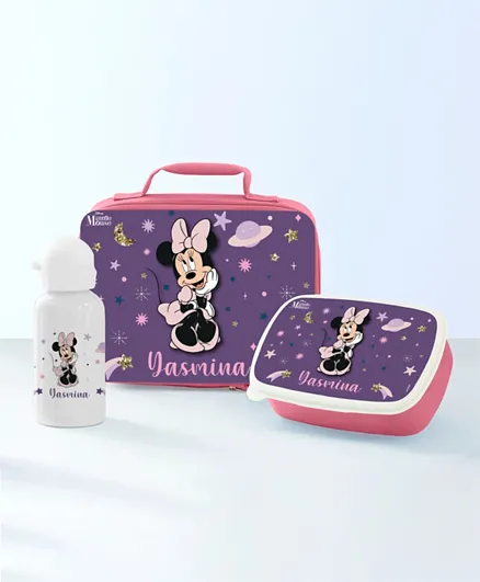 Essmak Personalised Lunch Pack Set Minnie Red - 3 Pieces