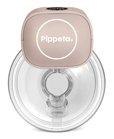 Pippeta Wearable Hands Free Breast Pump with LED Screen - Pink