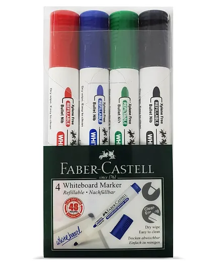 Faber Castell W20 Whiteboard Marker - Pack of 4