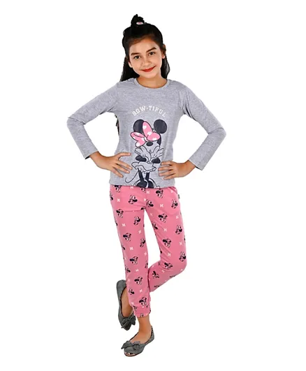 Minnie Mouse Printed Leggings - Pink