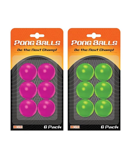 Evriholder Pong Balls - 6 Count, Assorted