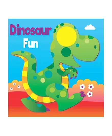 لوحة سبيرال للمرح مع الديناصورات - باللغة الإنجليزية