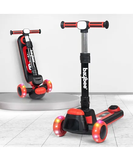 BAYBEE Kick Scooter for Kids - Red