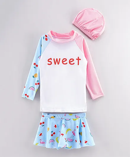 Kookie Kids Two Piece Swimsuit - White