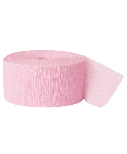 Unique Crepe Streamer Pack of 1 - Pastel Pink