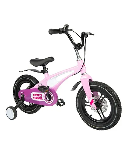 Little Angel Kids Bicycle Pink - 12 Inches