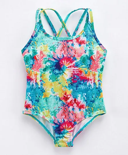 SAPS V Cut Swimsuit - Multicolor