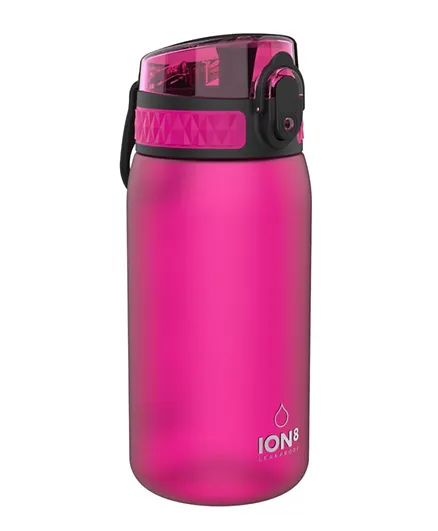 Ion8 Pod Leak Proof Frosted Pink Water Bottle - 350mL