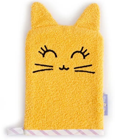 Milk&Moo Tombish Cat  Bath Glove - Yellow