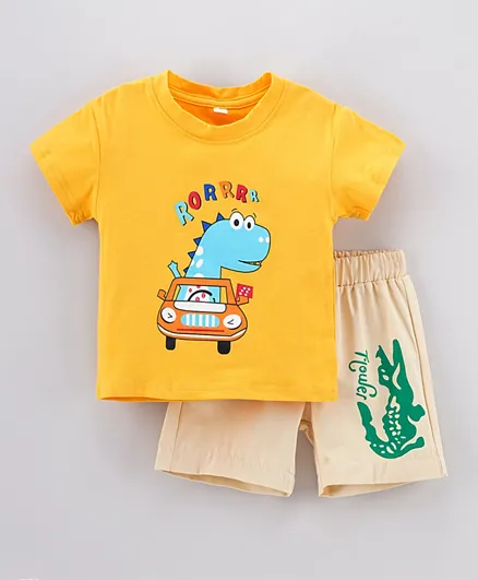 Kookie Kids T-Shirt & Bottom Set - Yellow