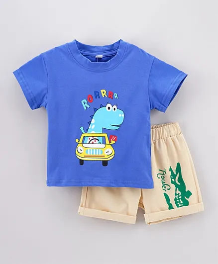 Kookie Kids T-Shirt & Bottom Set - Blue