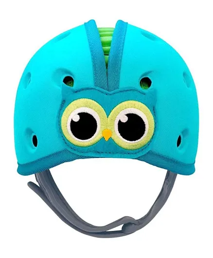 SafeheadBABY Soft Protective Headgear Owl -  Blue Green