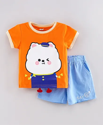 Kookie Kids T-Shirt & Bottom Set - Orange